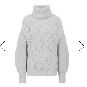 HUGO BOSS Fantastica puff sleeve sweater 100% Virgin Wool